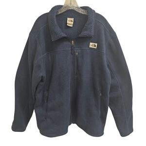 The North Face Gordon Lyons Full Zip Jacket Navy Blue Men's XXL